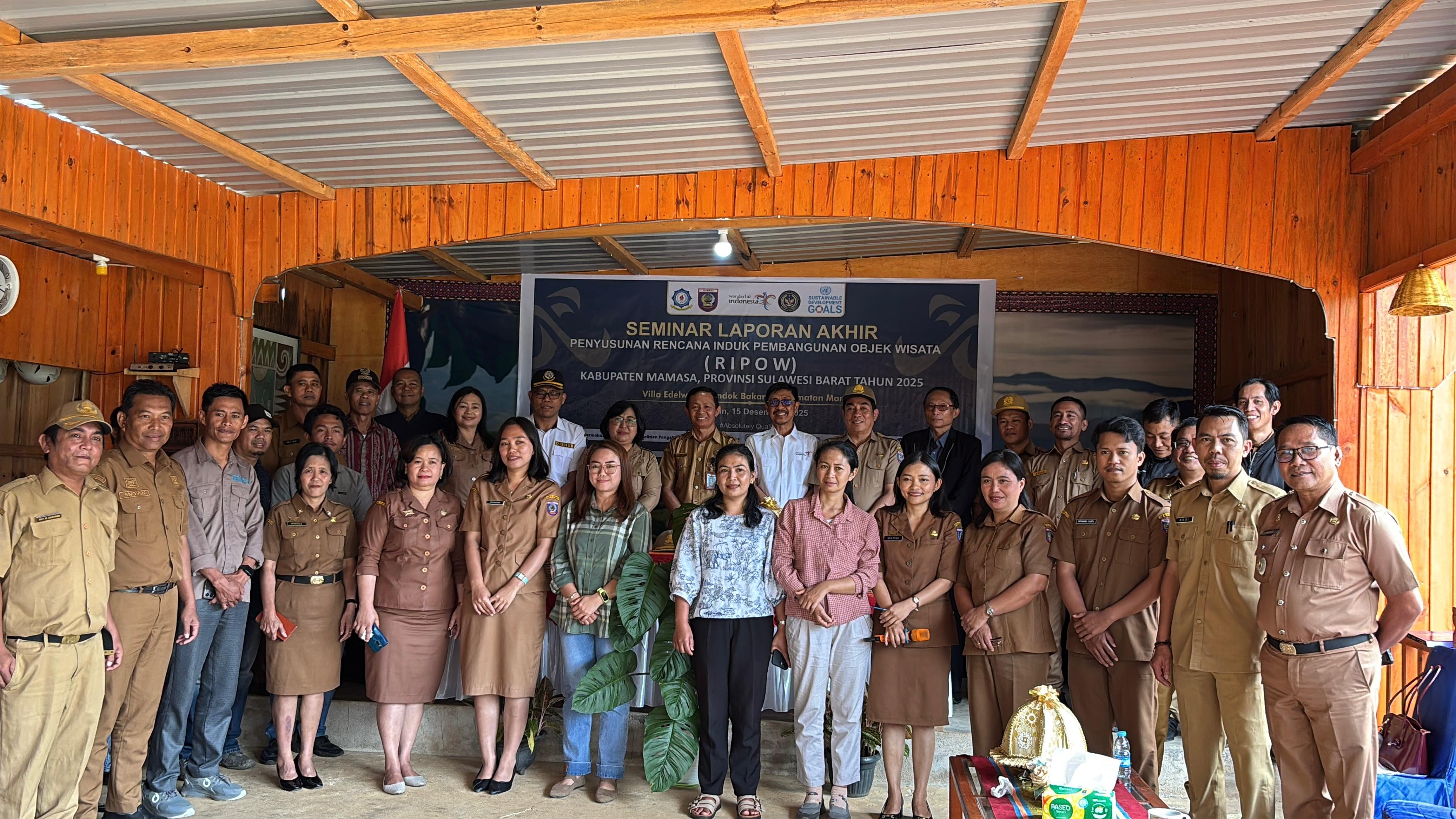 SEMINAR LAPORAN AKHIR PENYUSUNAN RENCANA INDUK PEMBANGUNAN OBJEK WISATA (RIPOW) 