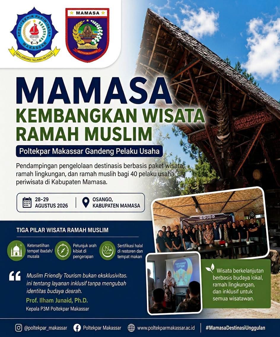 Mamasa Kembangkan Wisata Ramah Muslim, Poltekpar Makassar Gandeng Pelaku Usaha 